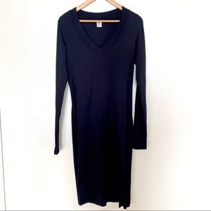 Peruvian Collection long sleeve midi dress medium